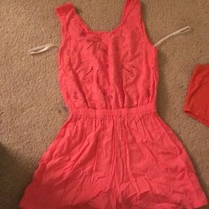 PINK FLORAL ROMPER / JUMPSUIT